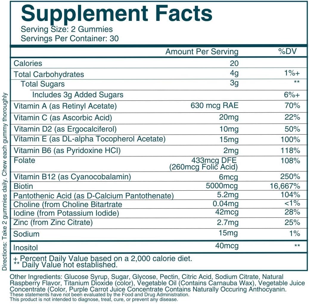 WEEM Hair, Skin & Nails Biotin Gummies