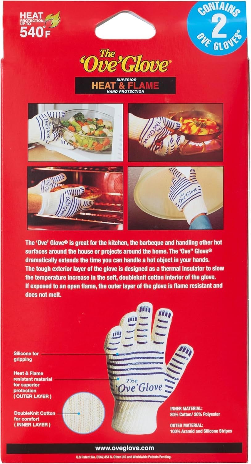 The Ove Glove Heat-Resistant Oven Gloves, 4-Pack