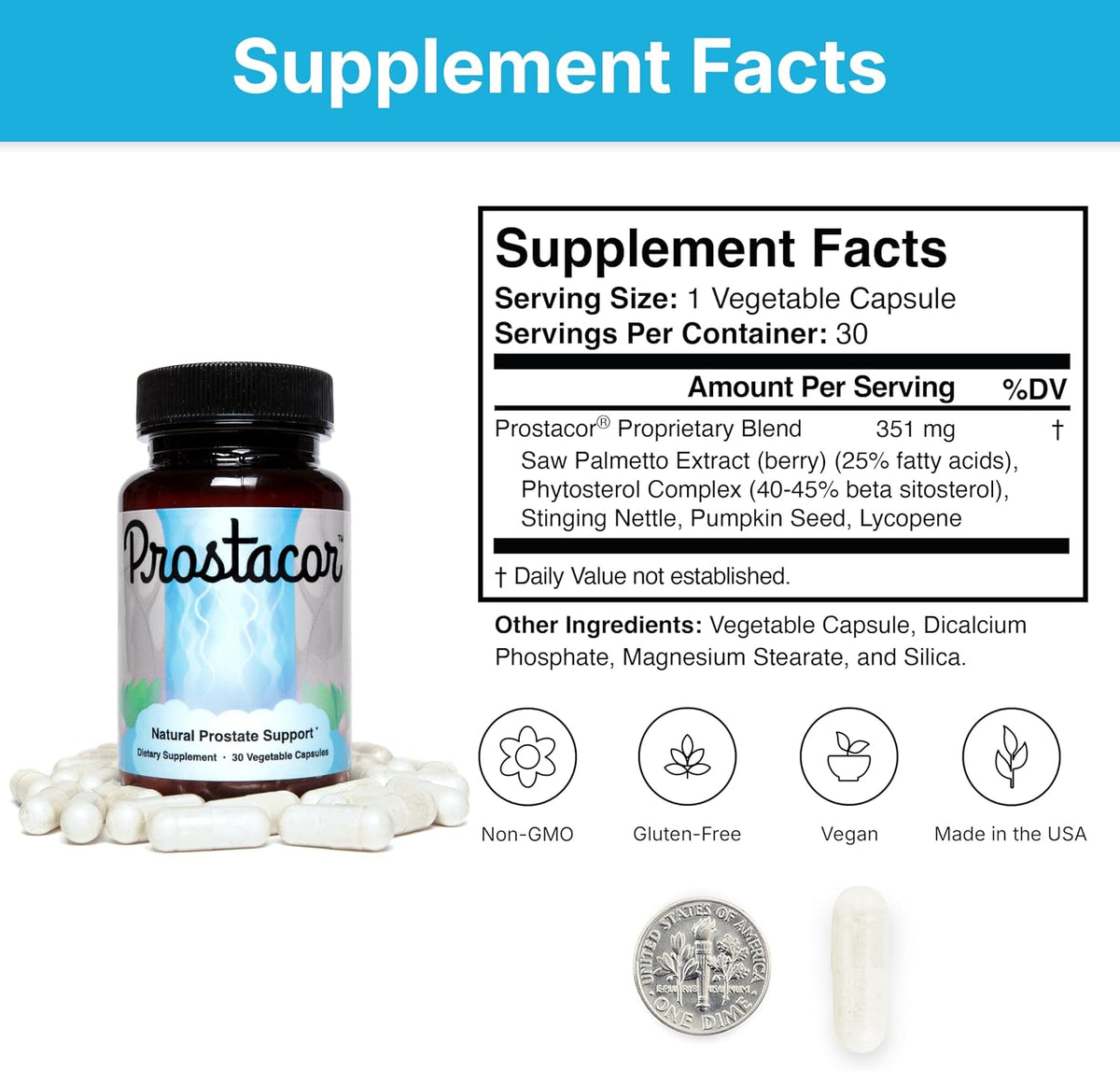 Prostacor Prostate Support – 30 Capsules