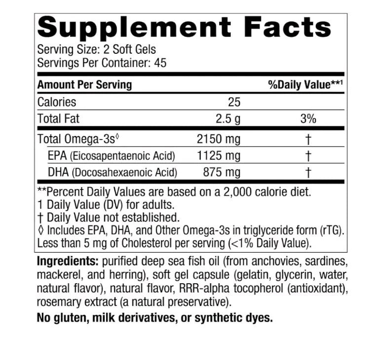 Nordic Naturals Ultimate Omega 2X 2150mg – 90 Softgels