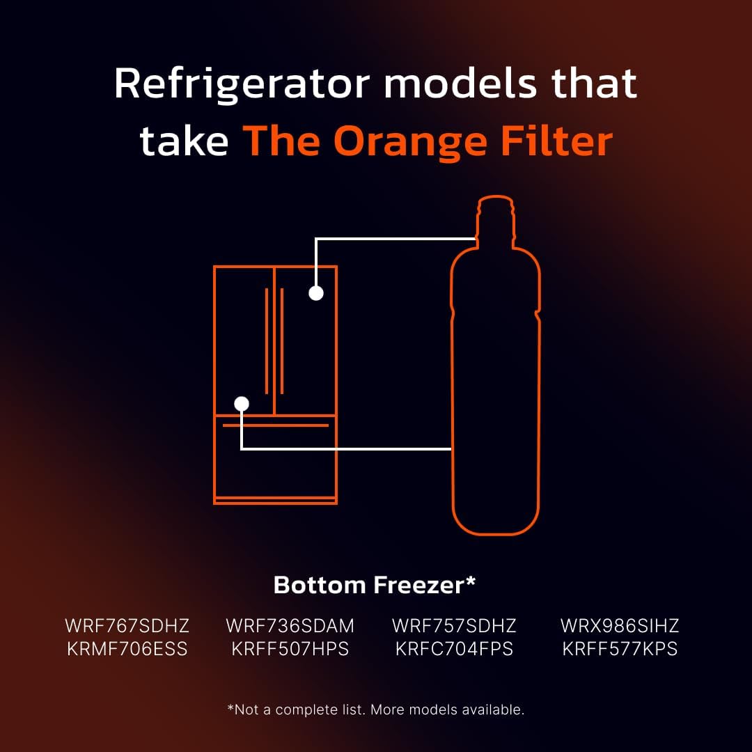 Everydrop by Whirlpool Ice & Water Filter 2 EDR2RXD1, Orange