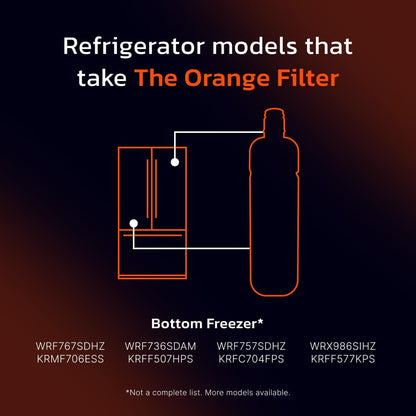 Everydrop by Whirlpool Ice & Water Filter 2 EDR2RXD1, Orange