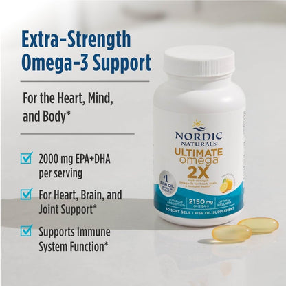 Nordic Naturals Ultimate Omega 2X 2150mg – 120 Count