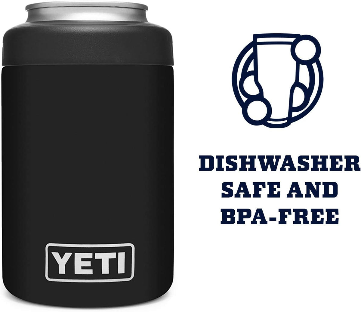 YETI Rambler Colster Can Insulator – Black, 12 oz