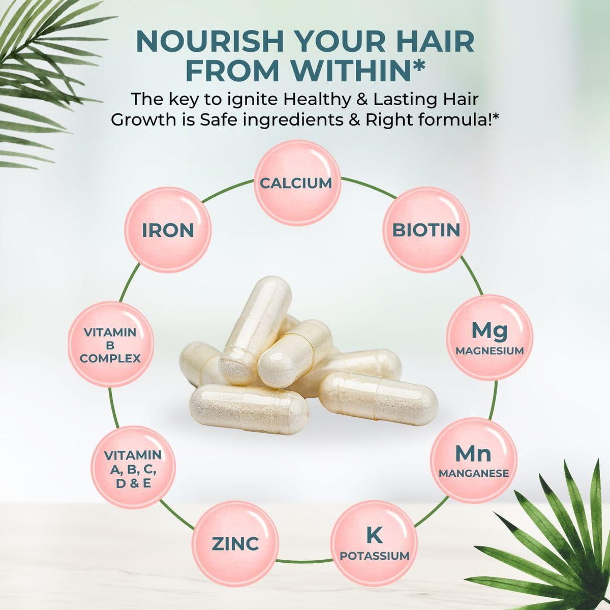 VITAL NUTRITIVE Biotin Hair Growth – Hair, Skin & Nails