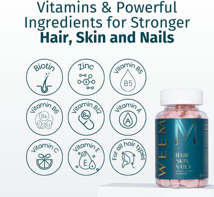 WEEM Hair, Skin & Nails Biotin Gummies