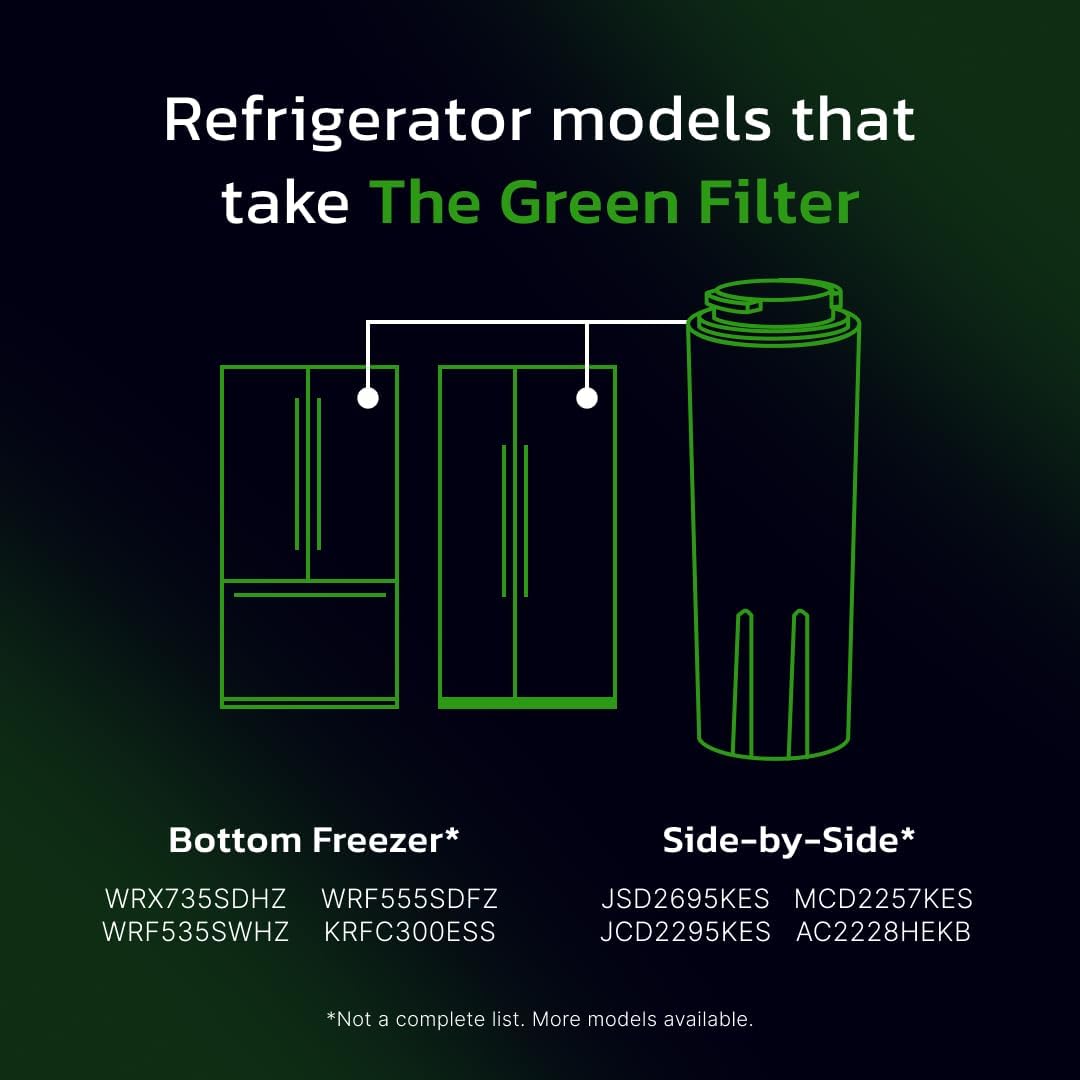 Everydrop by Whirlpool Ice & Water Filter 4 EDR4RXD1, Green