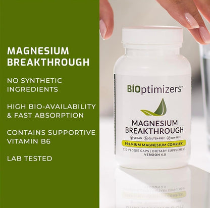 BIOptimizers Magnesium Breakthrough 500mg – Sleep & Stress