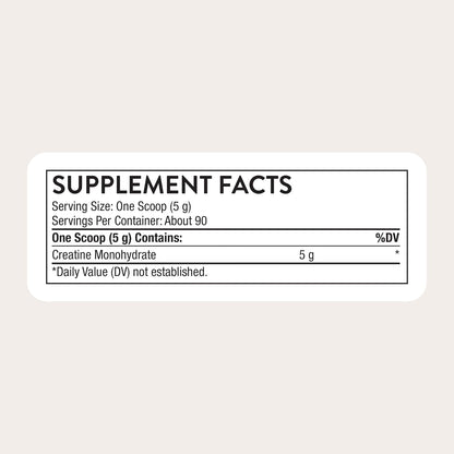 THORNE Creatine Monohydrate Powder – 90 Servings