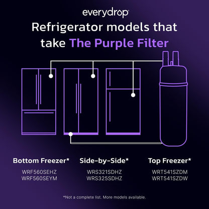 everydrop by Whirlpool Ice & Water Filter 1 EDR1RXD1, Purple