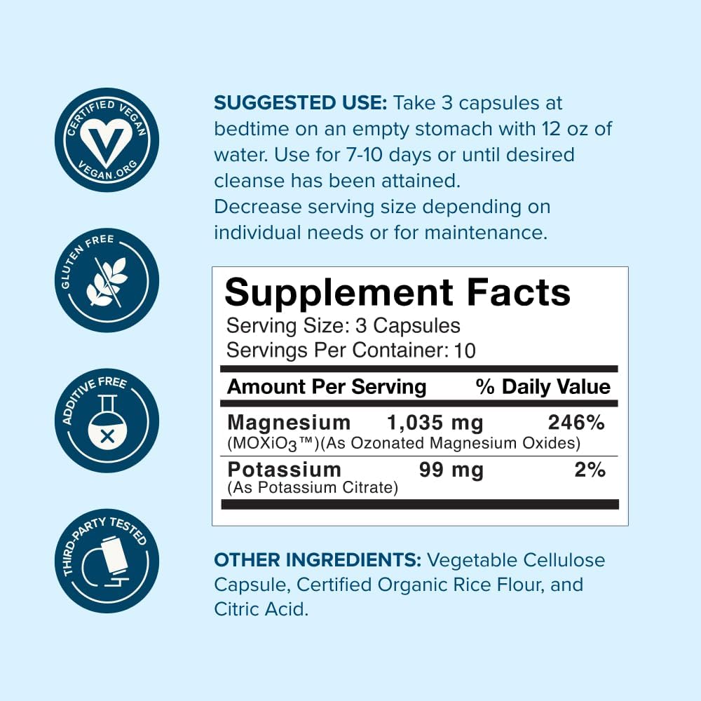 nbpure MagO7 Natural Colon Cleanse & Detox – 30 Capsules