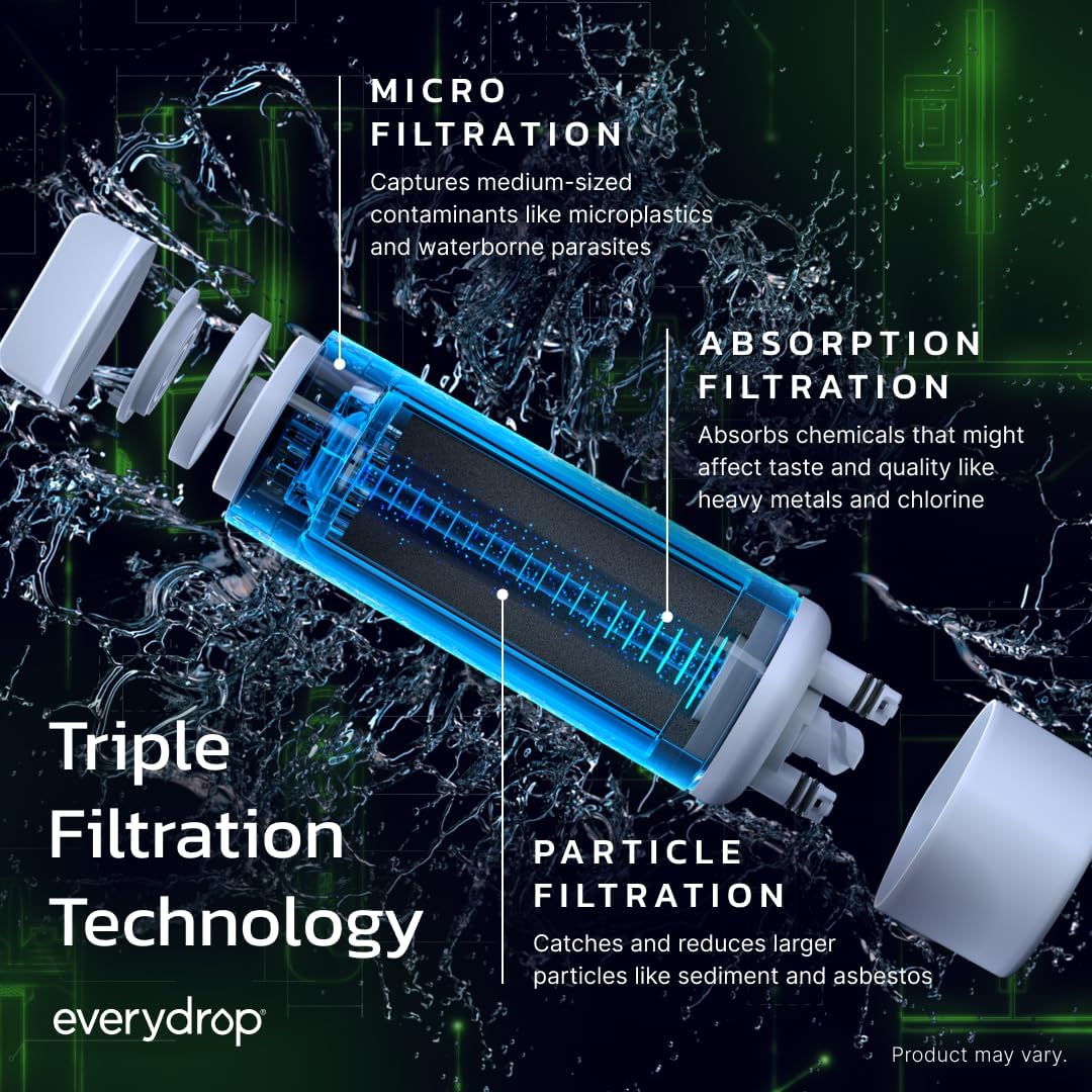 Everydrop by Whirlpool Ice & Water Filter 4 EDR4RXD1, Green