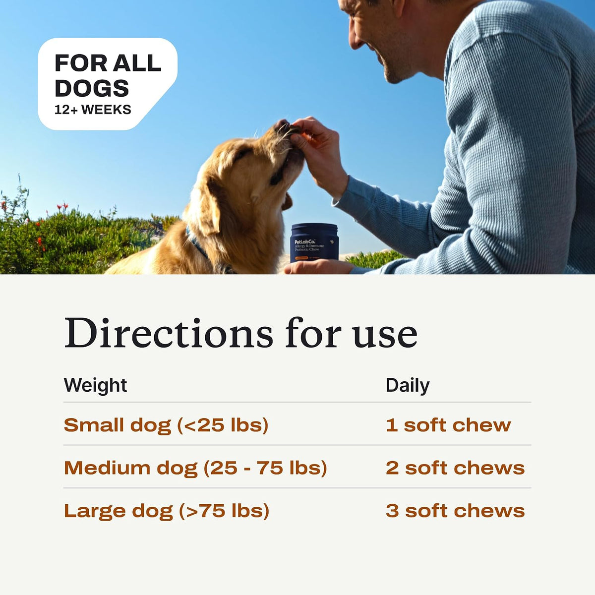 PetLab Co. Allergy & Immune Probiotic Chews, Pork, 30 Count