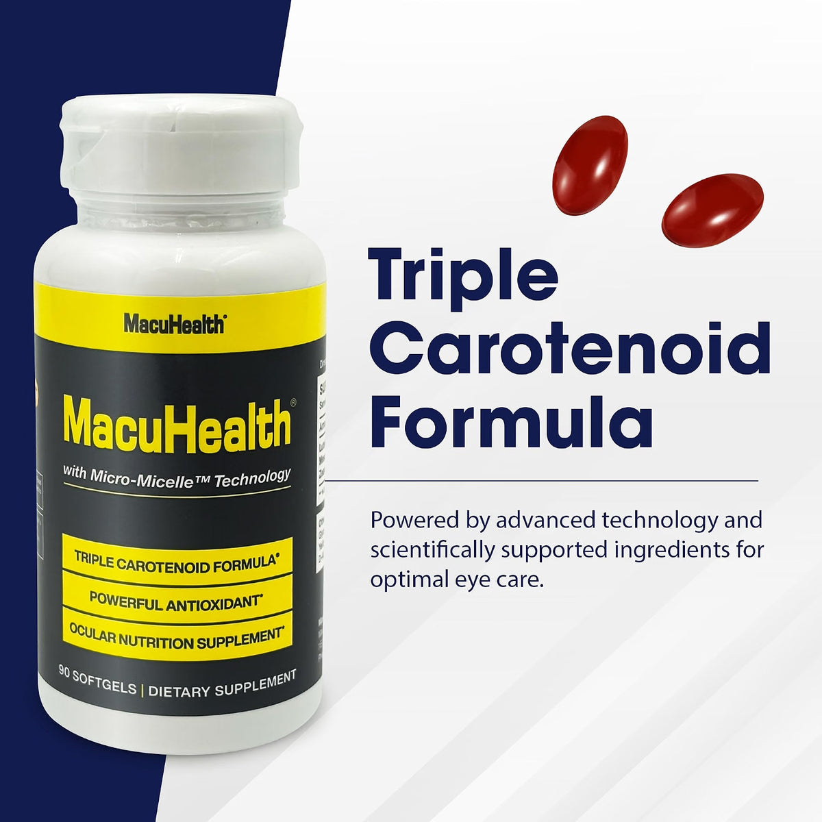 MacuHealth Triple Carotenoid Formula, 90 Softgels