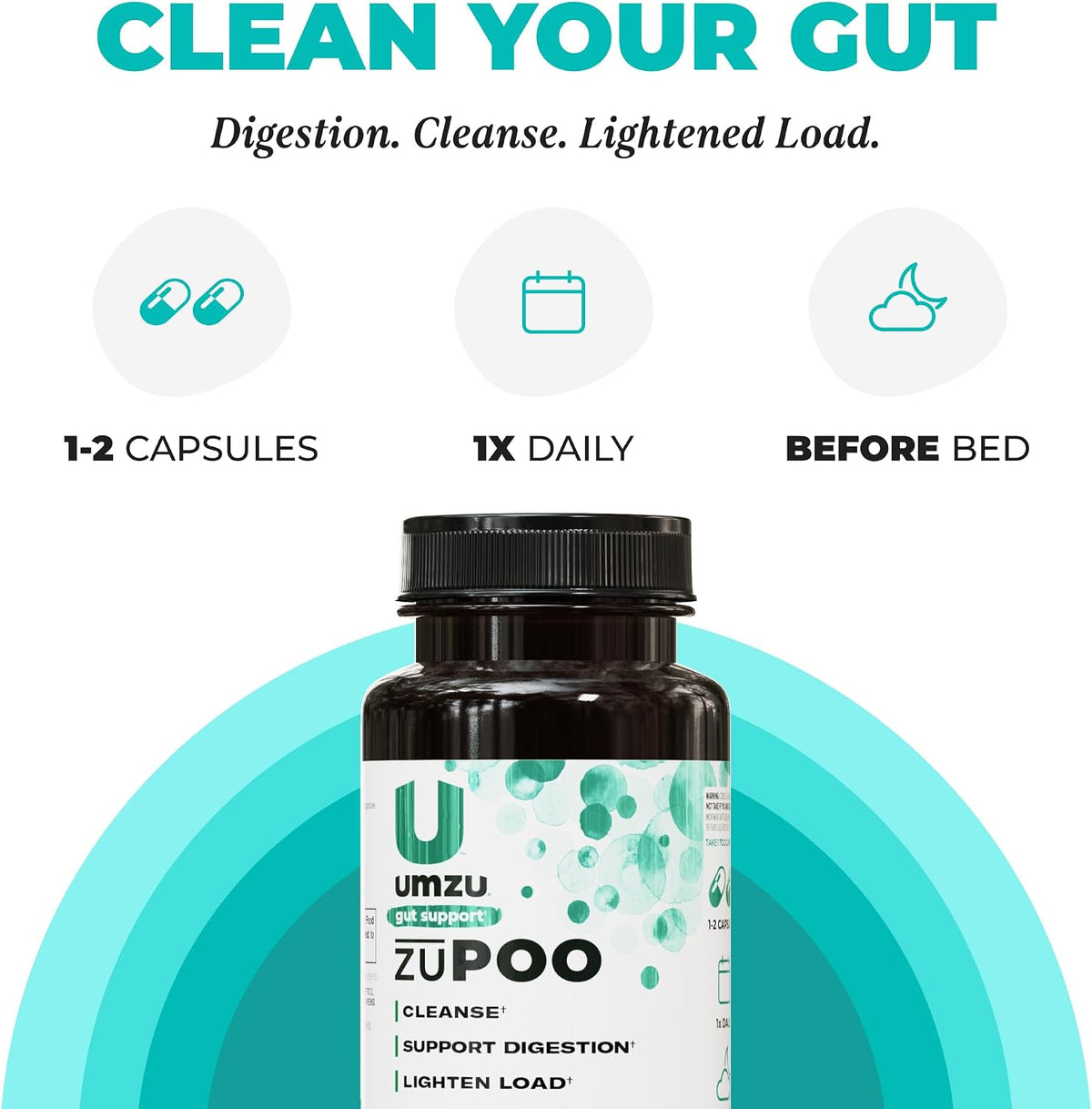 UMZU zuPOO Colon Cleanse – 30 Capsules (2-Pack)