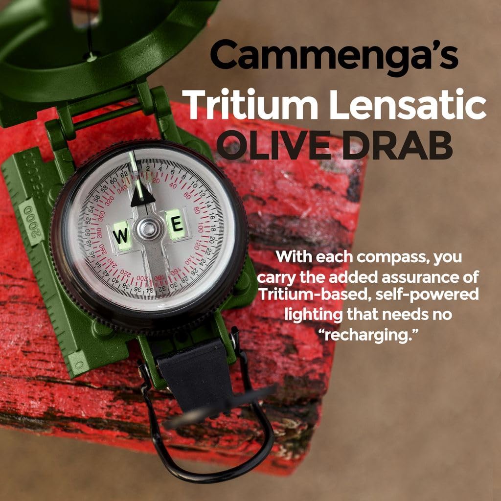 Cammenga Military Tritium Lensatic Compass with Pouch