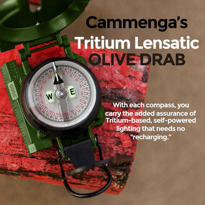 Cammenga Military Tritium Lensatic Compass with Pouch