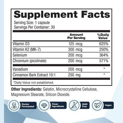 CinnaChroma Cinnamon – 30-Day Supply