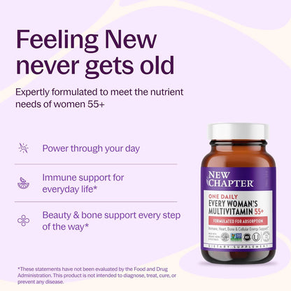 New Chapter Every Woman's One Daily 55+ Multivitamin – 72 Tablets