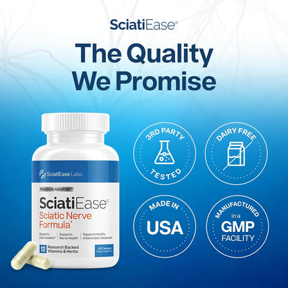 SciatiEase Sciatic Nerve Support – 120 Capsules