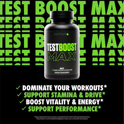 Sculpt Nation Test Boost Max – 60 Capsules