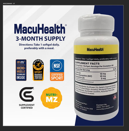 MacuHealth Triple Carotenoid Formula, 90 Softgels