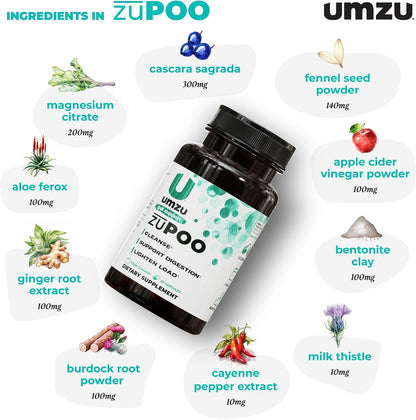 UMZU zuPOO Colon Cleanse – 30 Capsules (2-Pack)