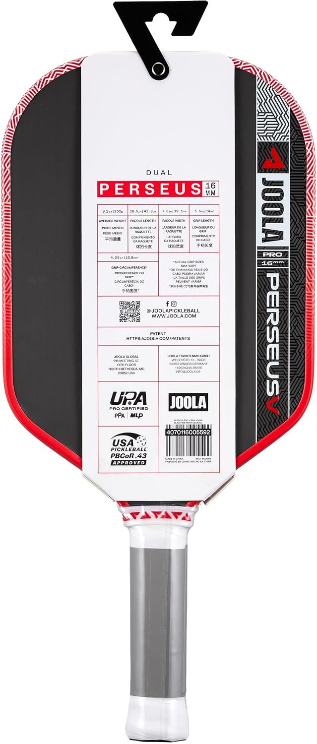 JOOLA Perseus Pro V Ben Johns 14mm Pickleball Paddle