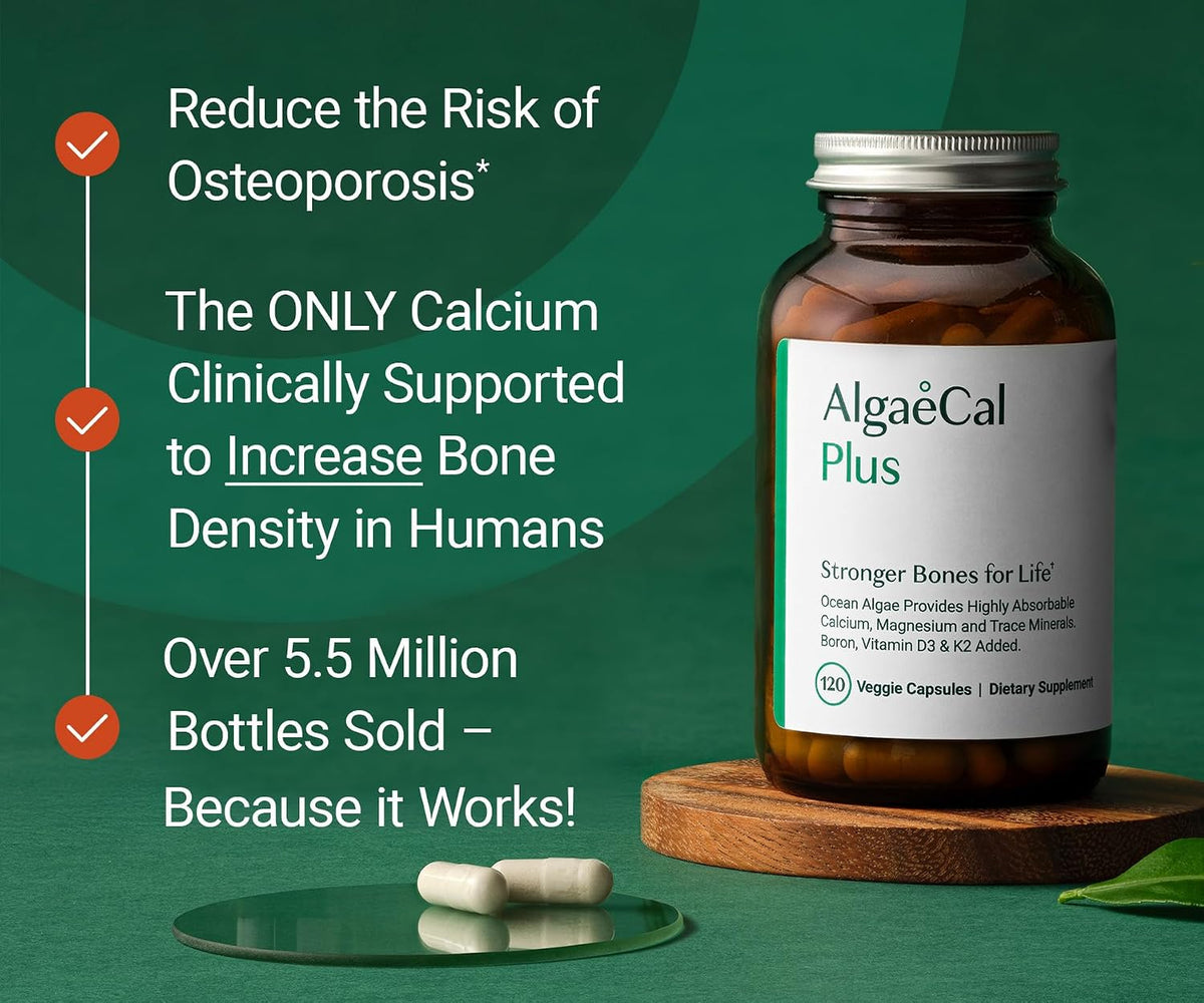 AlgaeCal Plus Calcium – 120 Capsules