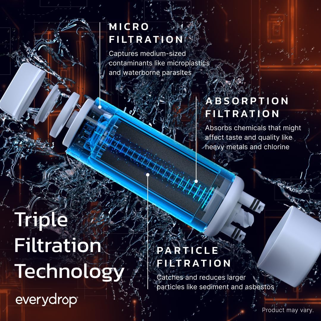 Everydrop by Whirlpool Ice & Water Filter 2 EDR2RXD1, Orange