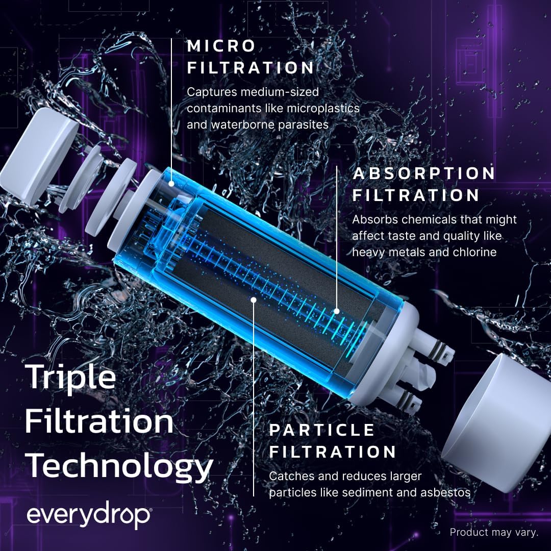 everydrop by Whirlpool Ice & Water Filter 1 EDR1RXD1, Purple