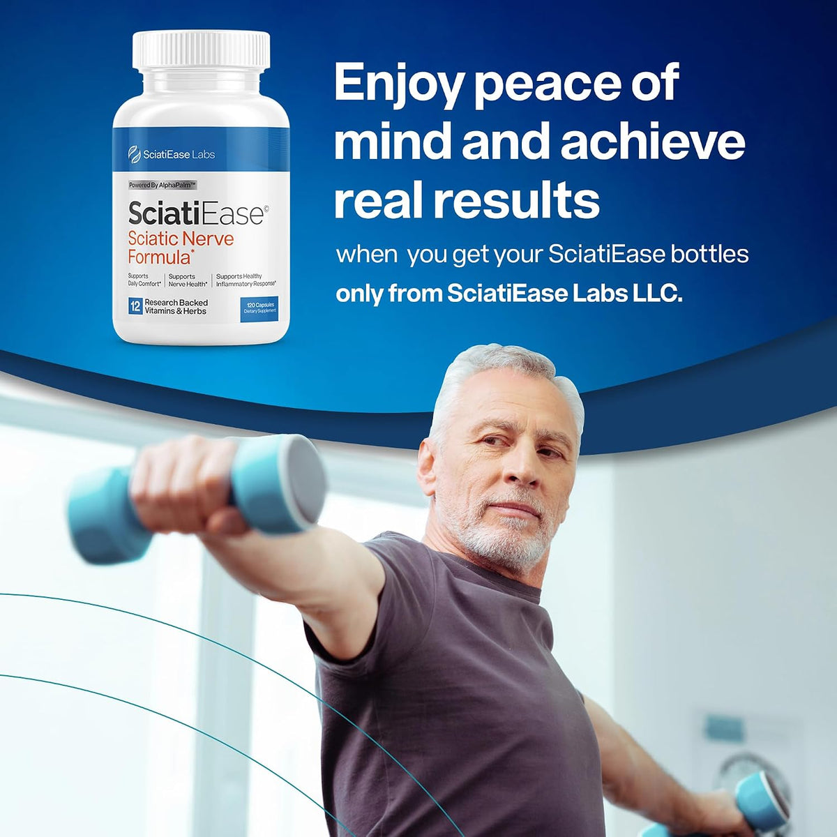 SciatiEase Sciatic Nerve Support – 120 Capsules