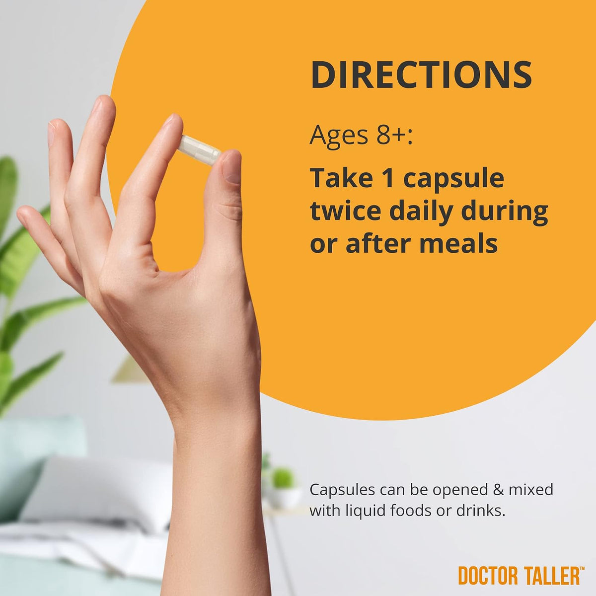 NuBest Doctor Taller Kids 8+ & Teens – 60 Vegan Capsules