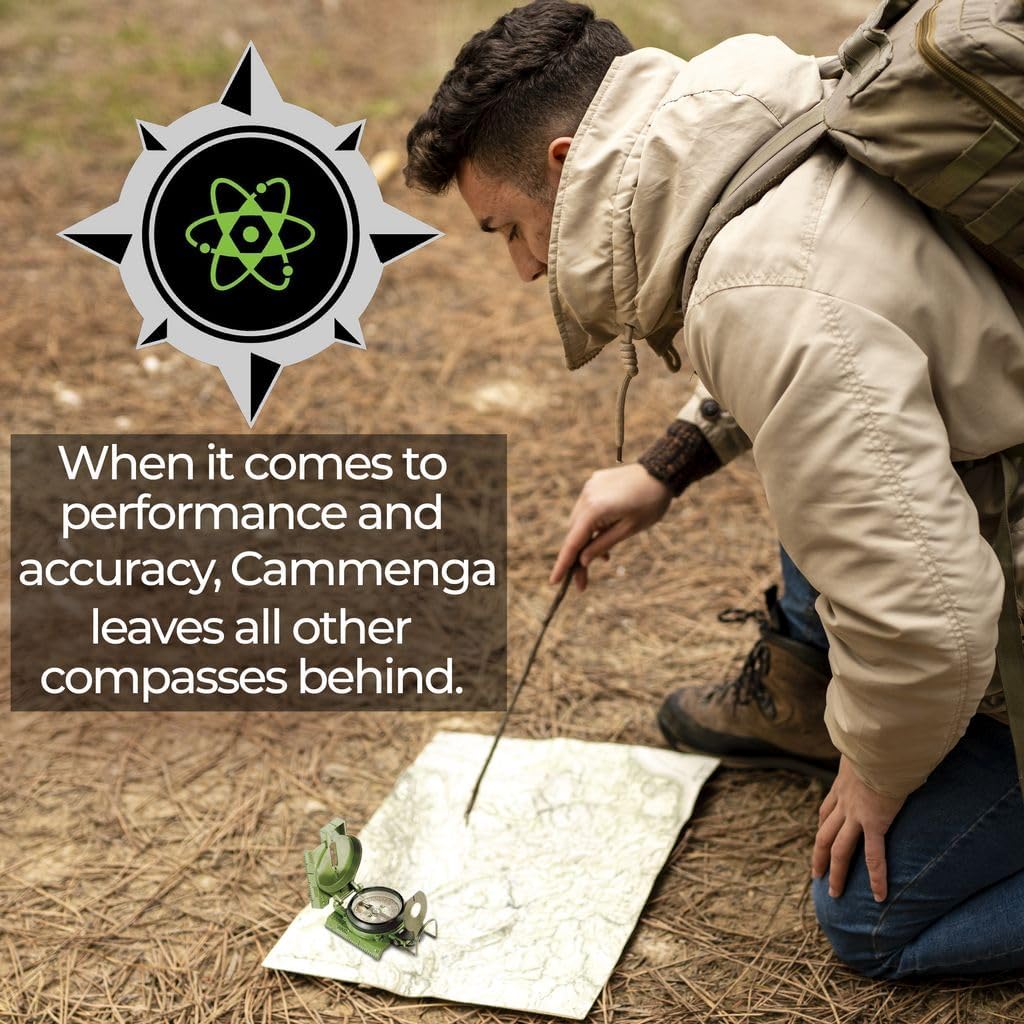 Cammenga Military Tritium Lensatic Compass with Pouch