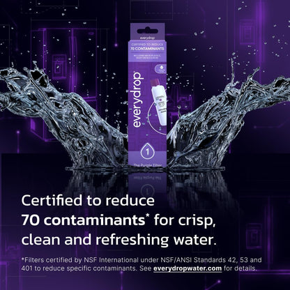 everydrop by Whirlpool Ice & Water Filter 1 EDR1RXD1, Purple