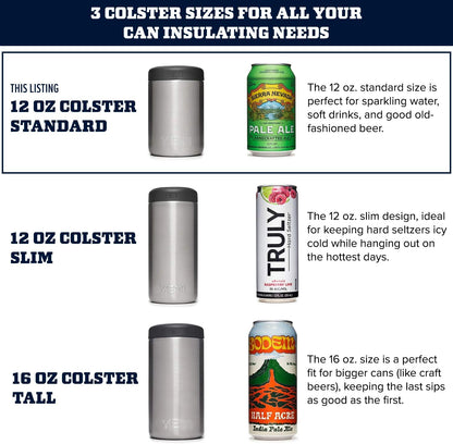 YETI Rambler Colster Can Insulator – Black, 12 oz