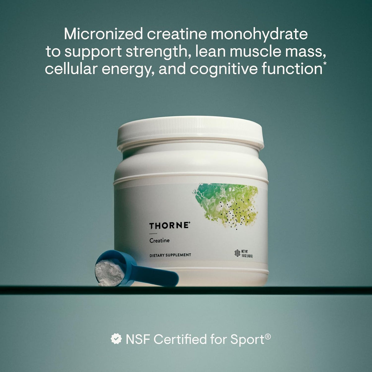 THORNE Creatine Monohydrate Powder – 90 Servings