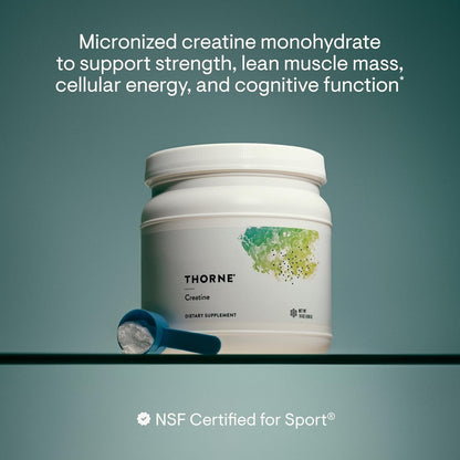 THORNE Creatine Monohydrate Powder – 90 Servings