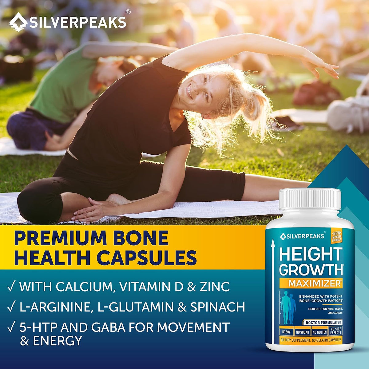Bone & Growth Support for Kids – Calcium, Zinc & D3