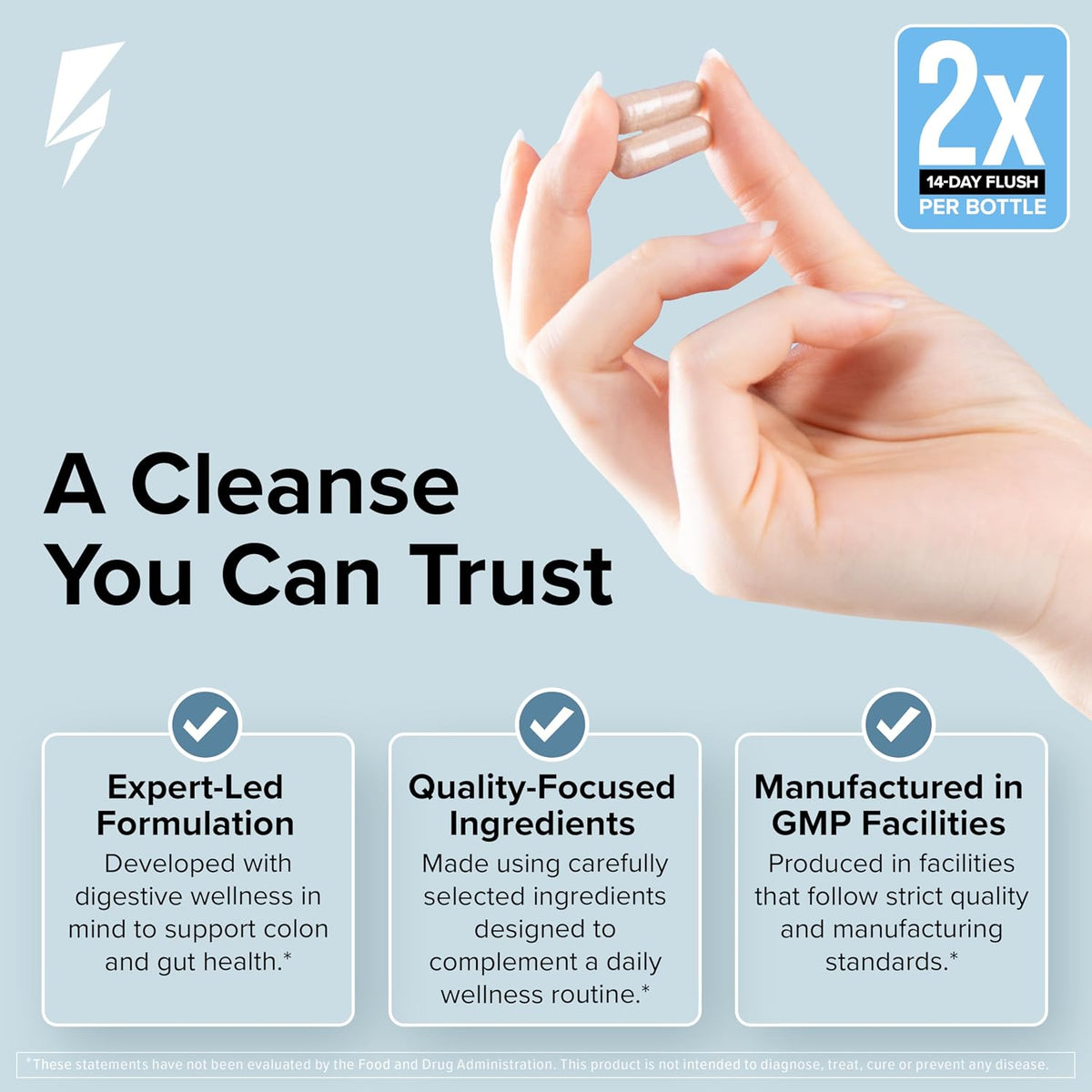 InnoSupps Inno Cleanse 2X – Colon Cleanse & Detox | 8 Week