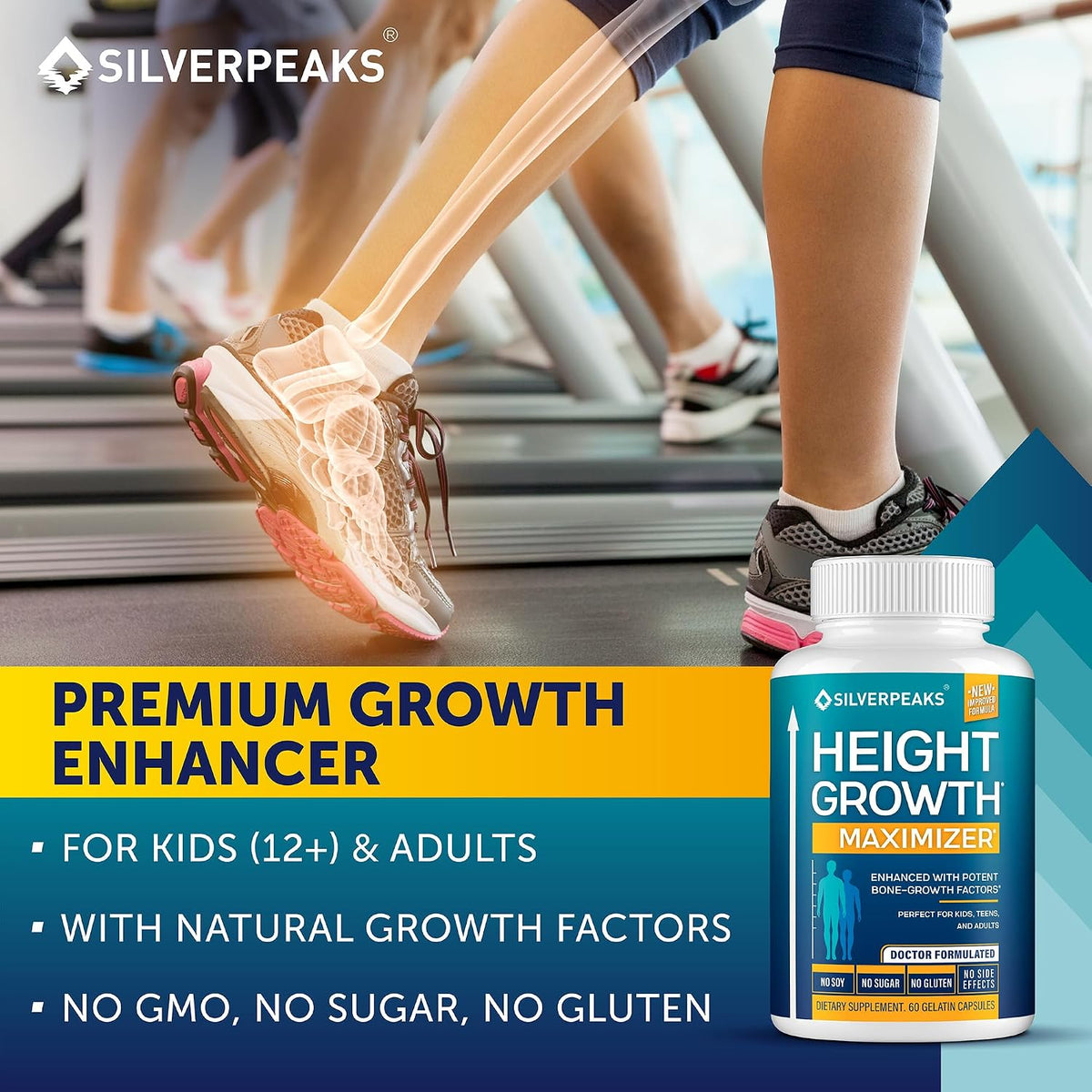 Bone & Growth Support for Kids – Calcium, Zinc & D3