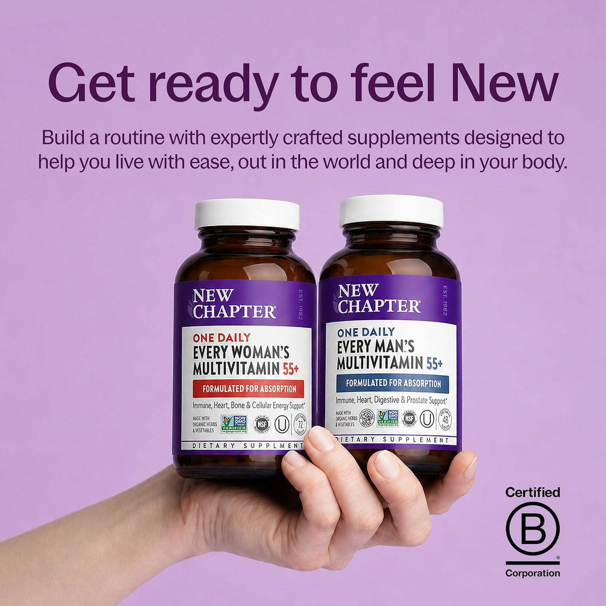 New Chapter Every Woman's One Daily 55+ Multivitamin – 72 Tablets