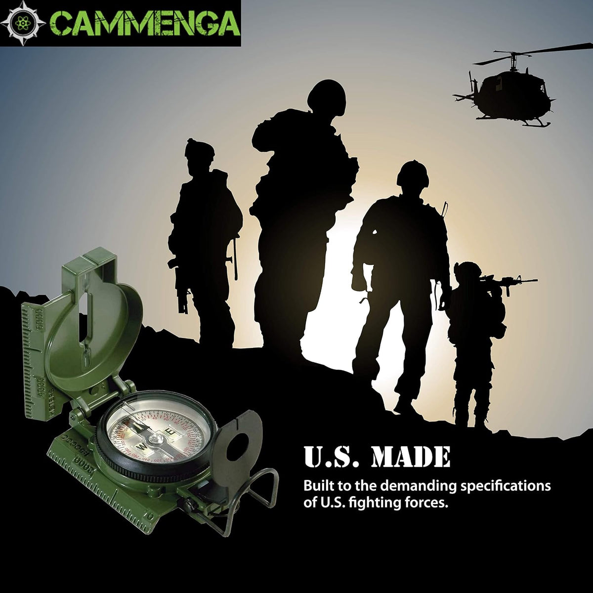 Cammenga Military Tritium Lensatic Compass with Pouch