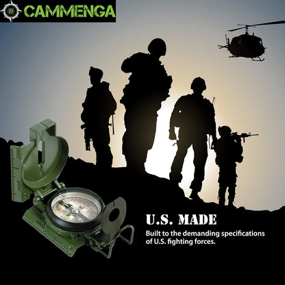 Cammenga Military Tritium Lensatic Compass with Pouch