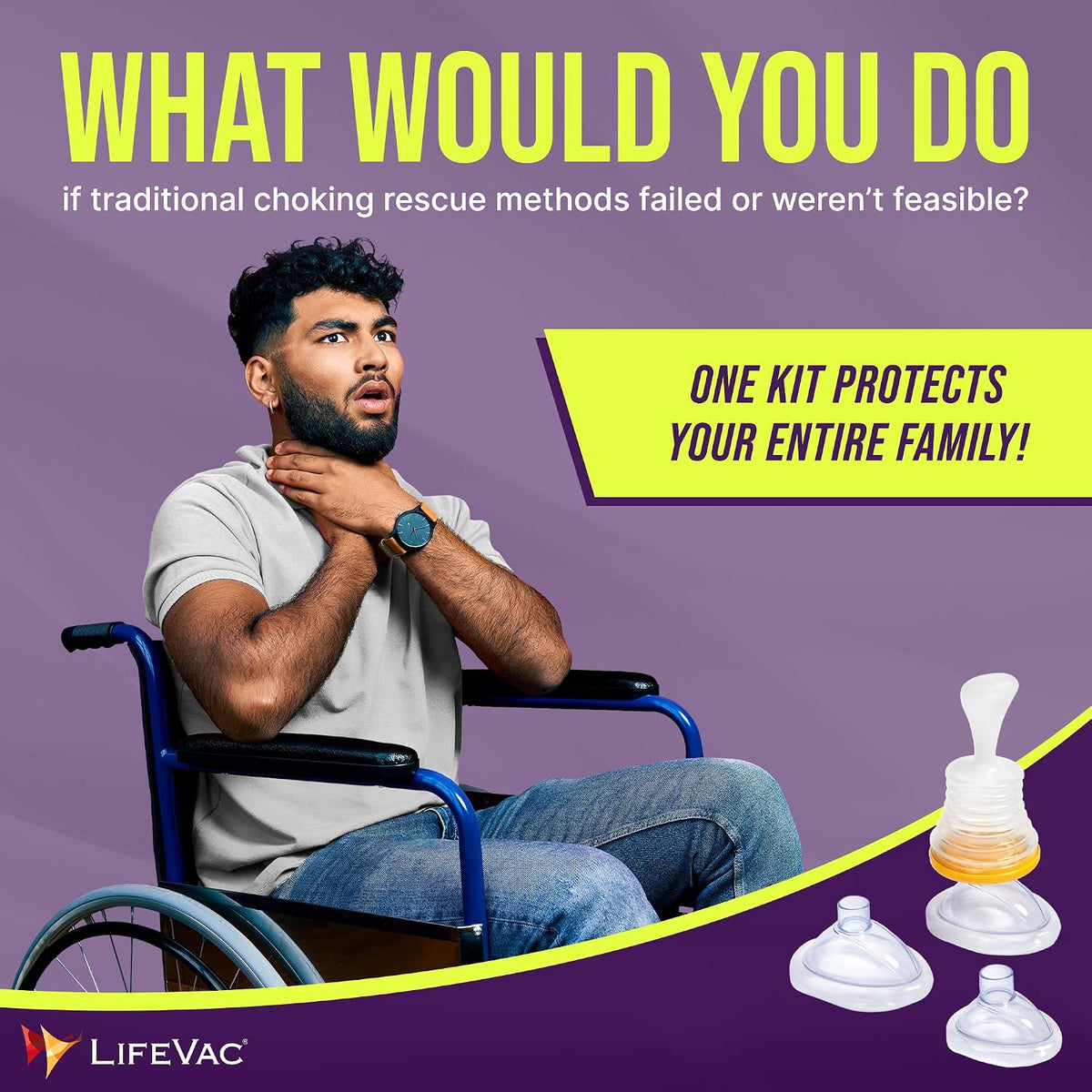 LifeVac Home Kit – Anti-Choking Airway Rescue Device
