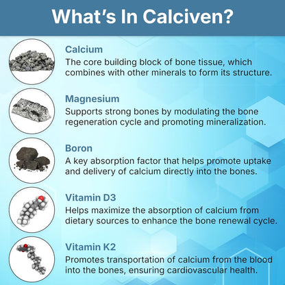 Calciven Natural Bone Support – 30 Capsules