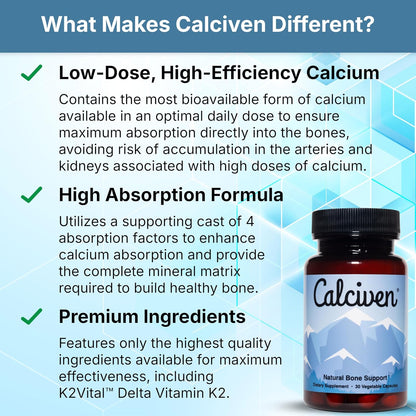 Calciven Natural Bone Support – 30 Capsules