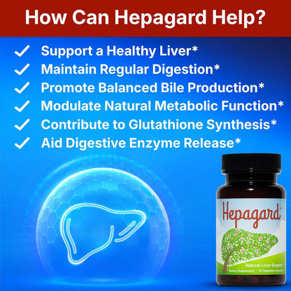 Hepagard Liver Support with NAC – 30 Capsules