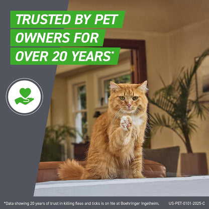 FRONTLINE Plus Flea & Tick Treatment for Cats – 3 Count