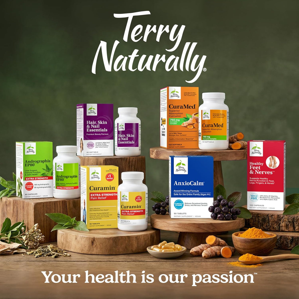 Terry Naturally CuraMed 750mg – 120 Softgels (Pack of 2)